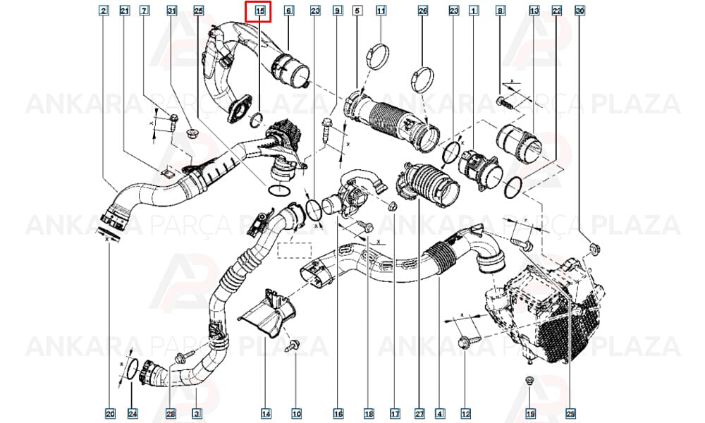 Dokker, Duster, Lodgy, Logan, Sandero 1.5 Dcı Turbo Hortumu O-Ring Contası İbraş