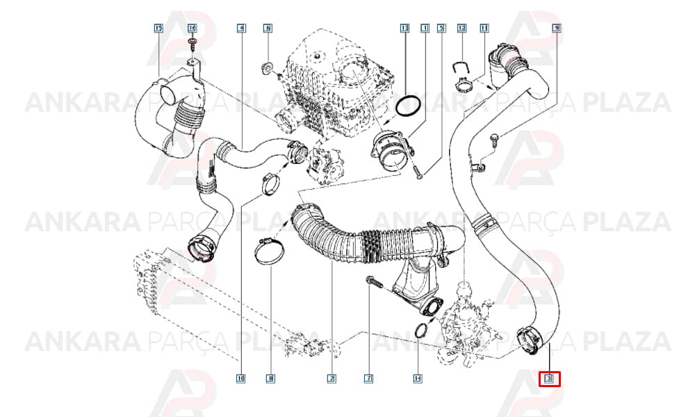 Master 3 2.3Dcı Turbo Hortumu İbraş