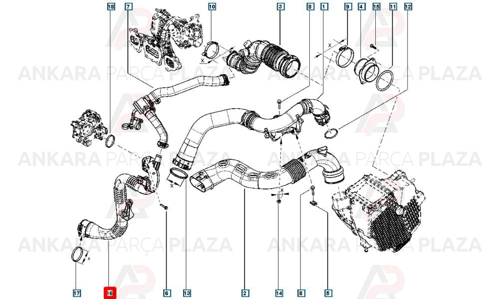 Dokker Captur Clio 4 0,9 Tce Turbo Borusu Orijinal 144605243R
