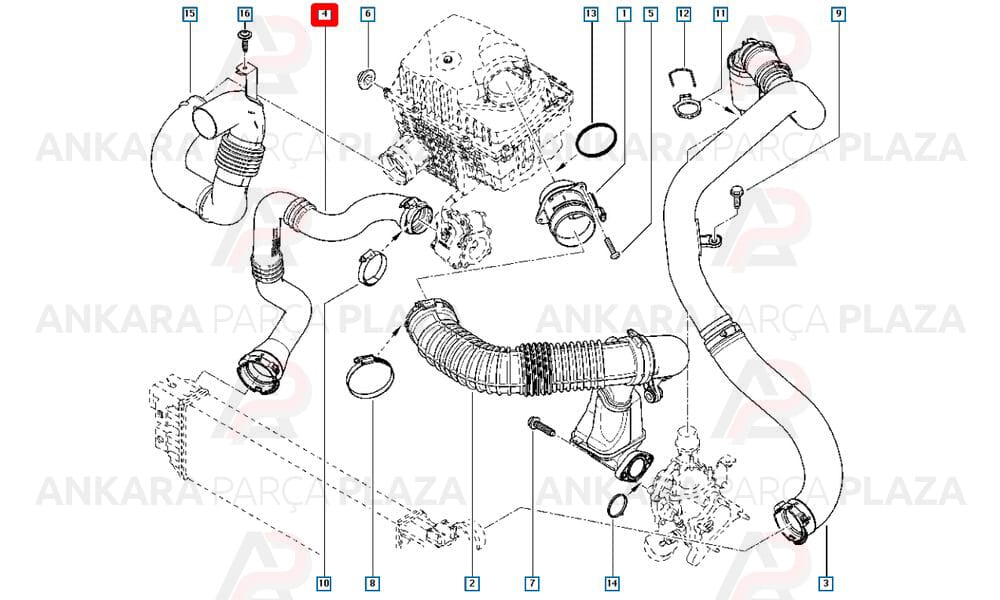 Master 3 Turbo Hortumu Sabitleme Sekmanı Alper