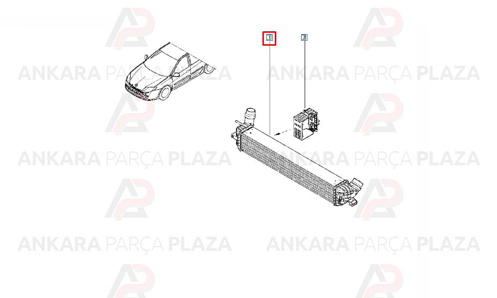 Laguna 3, Latitude Turbo Radyatörü Orijinal 144610001N