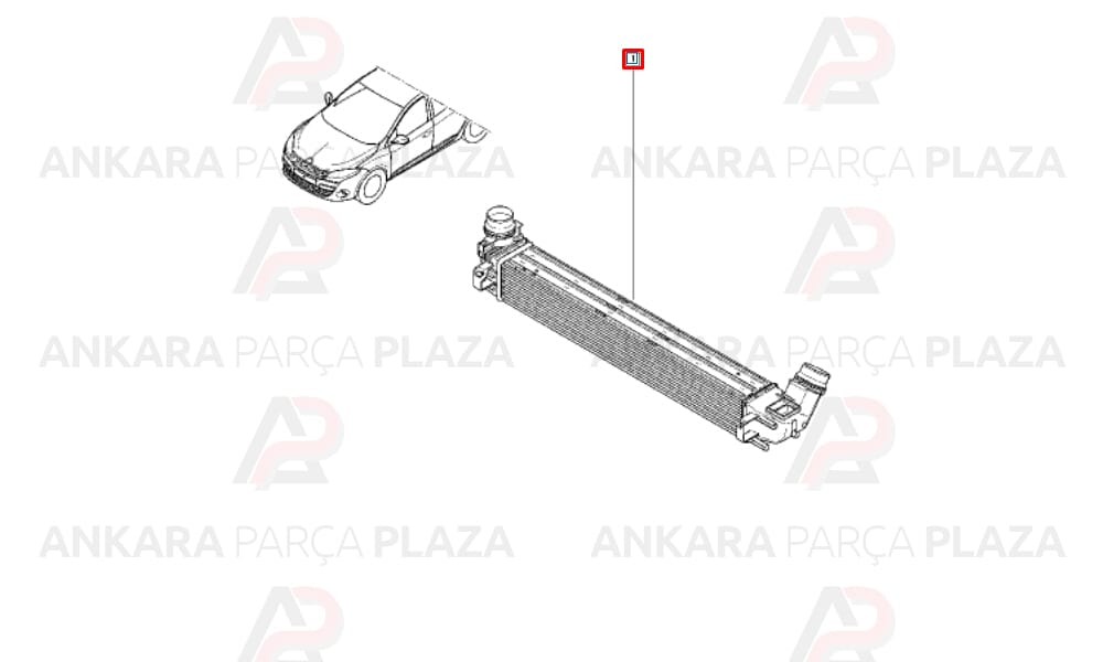 Fluence, Megane 2 Turbo Radyatörü Orijinal 144961285R