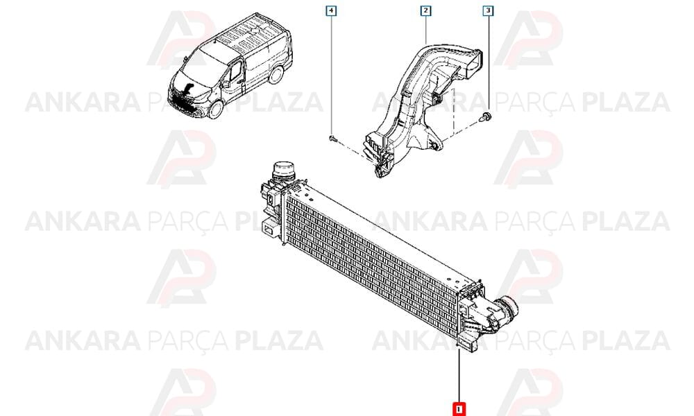 Trafic 3 1.6 Dci Turbo Radyatörü Orijinal 144962019R