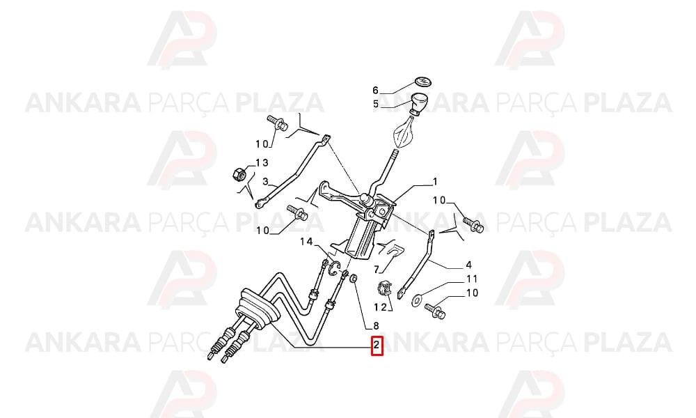 Scudo 1.9 Turbo Evasıon Vites Teli Cavo