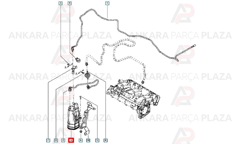 Kanister Clio 4 Captur 1.2 16V D4F 149509035R
