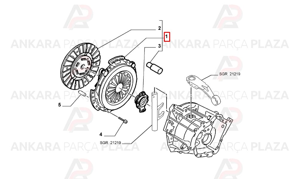 Debriyaj Seti Rulmanlı Fiat Scudo 1.9D 1998 >