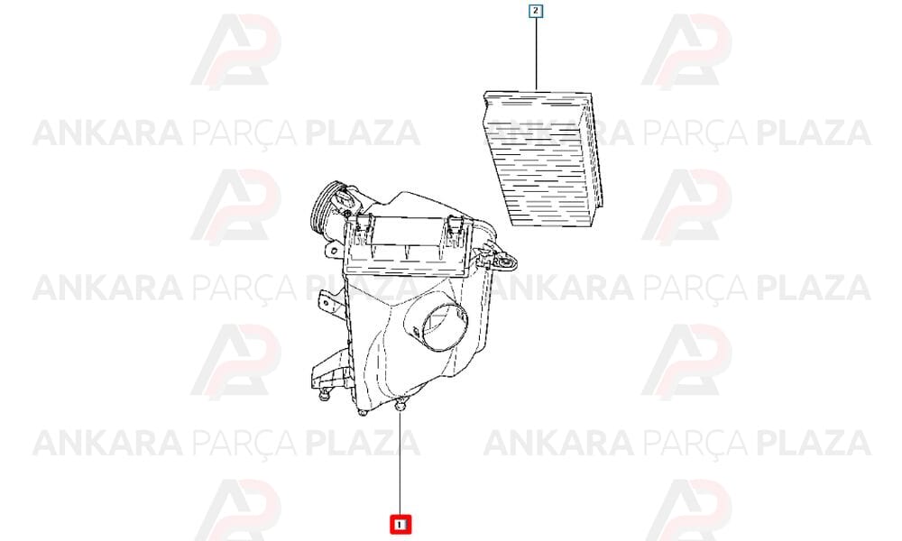 Hava Filtre Kabı Kazanı Koleos 16500Jg70C 8200603928