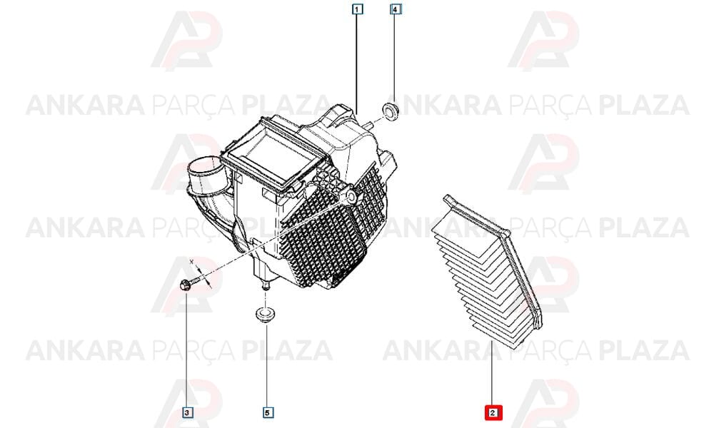 Hava Filtresi Clio Captur Sandero Duster Dokker 0,9Tce 1,2Tce 1,5