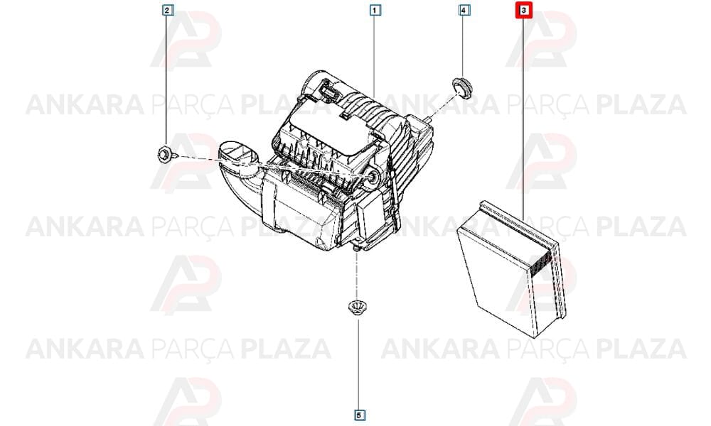 Hava Filtresi Megane 4 Talisman 1.5Dcı 1.6Dcı Espace V 1.6 Dcı