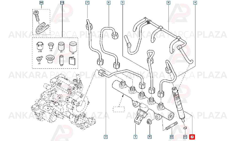 Enjektör Duster 4X2 Logan 166000897R