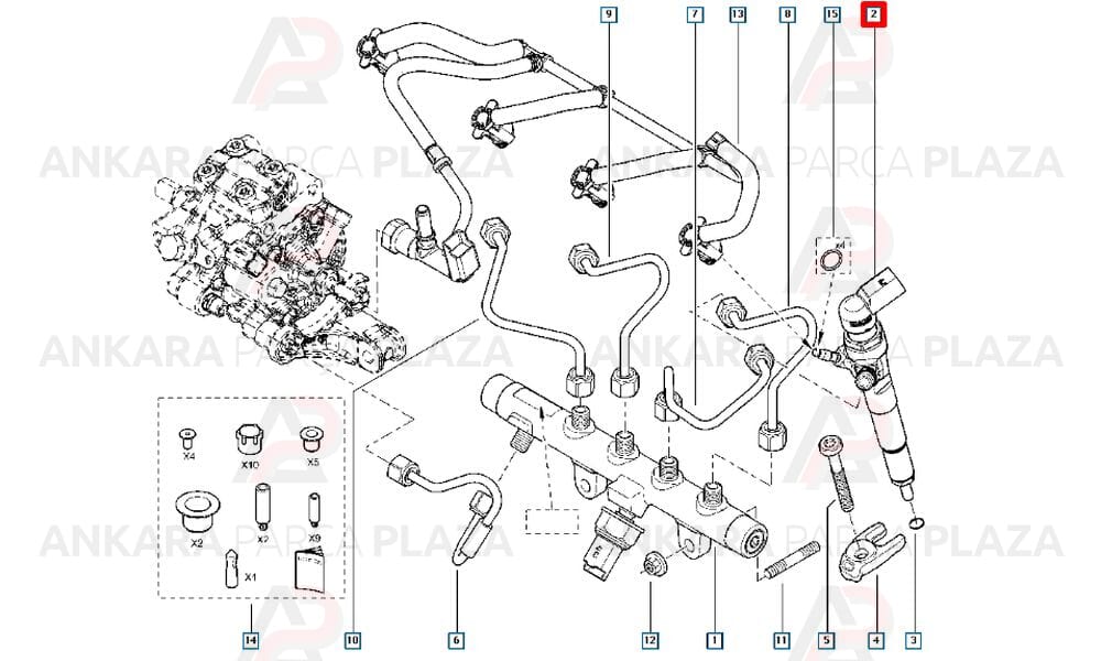 Enjektör Memesi Clio Megane Fluence Duster 1.5Dc 110Bg 166006526R