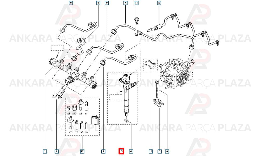 Enjektör Trafic 2 2.0 M9R Motor