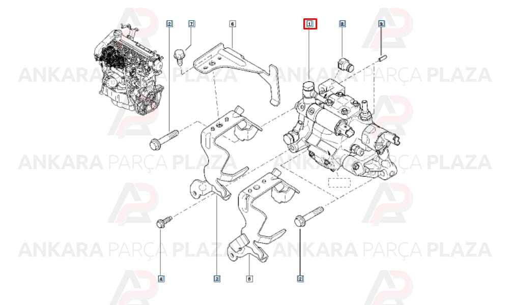 Mazot Pompasi Fluence Lodgy Laguna 3 Clio Megane Duster 1.5 110Bg