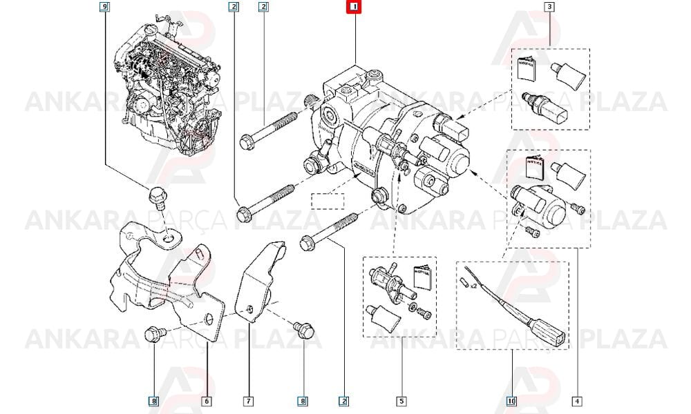 Mazot Pompası K9K Clio Kangoo 1.5 167003374R 167005809R