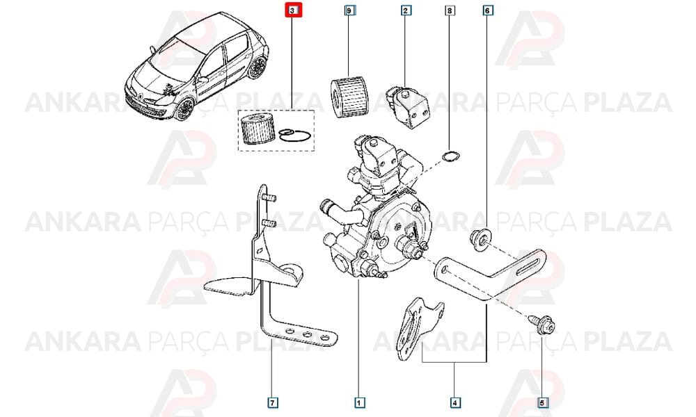 Gaz Filtresi Dacia Logan Lpg