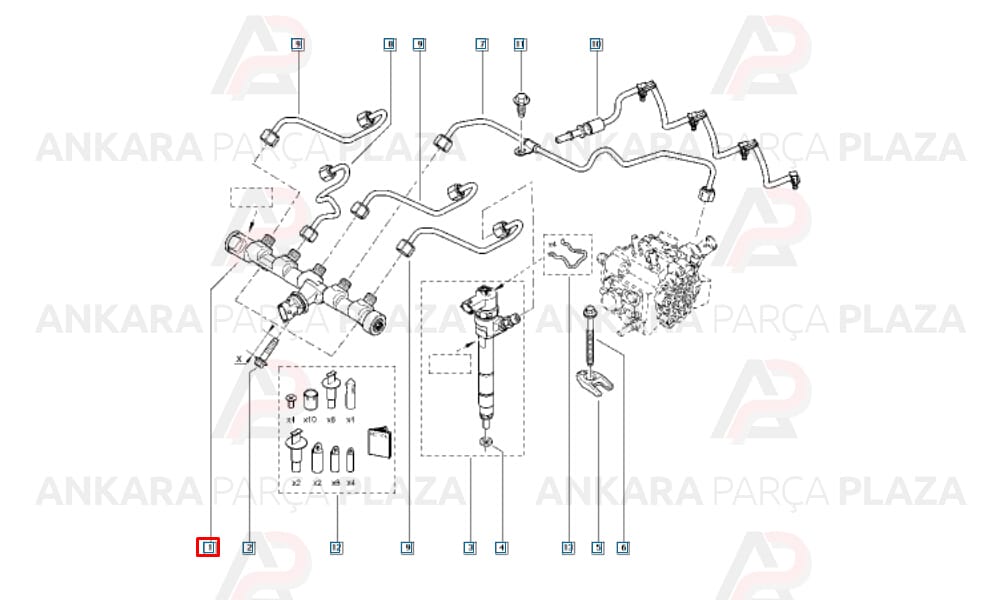 Master 3 2.3Dcı, Trafic 2 2.0Dcı Yakıt Basınç Sensörü Bosch