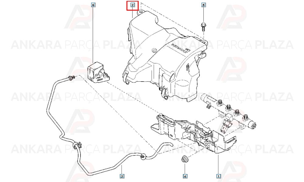 Dacia Lodgy 12 - 20 Motor Üst Kapağı 1.5 Dcı K9K Meydan