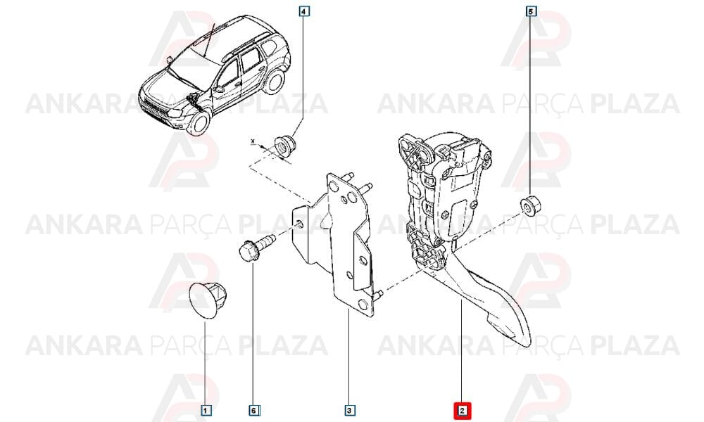 Logan Sandero Gaz Pedalı 180022703R