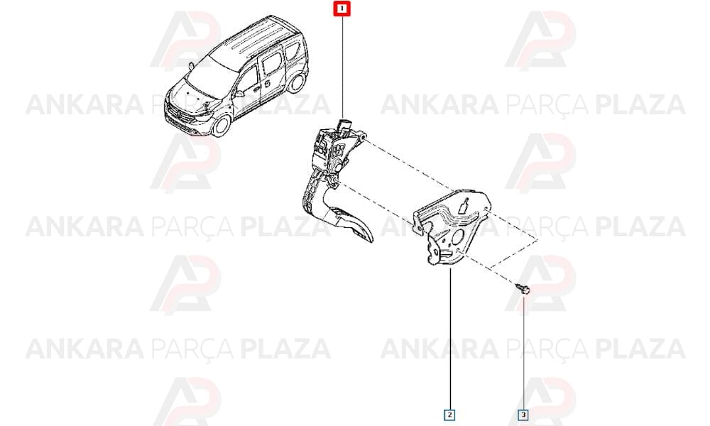 Lodgy Dokker Gaz Pedali 180023122R