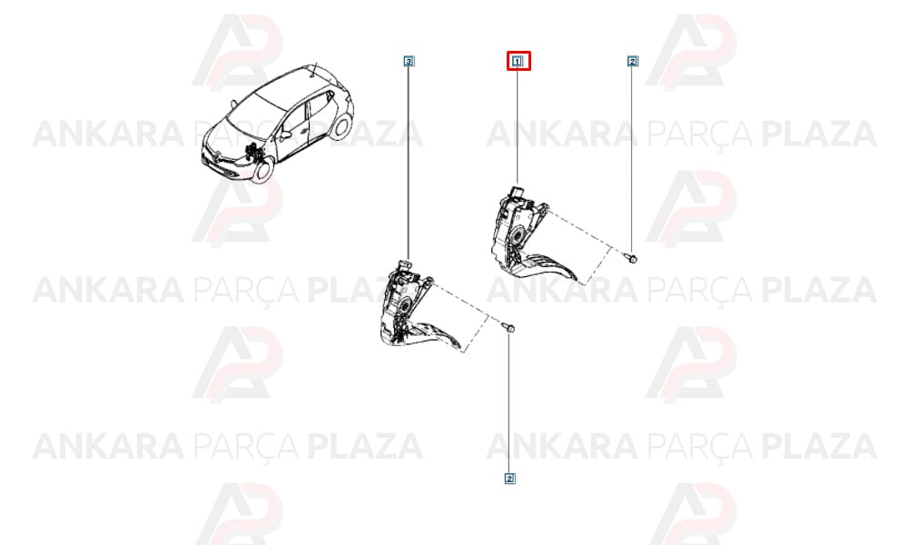 Clio 4 Gaz Pedalı Potansiyelmetre 180029347R