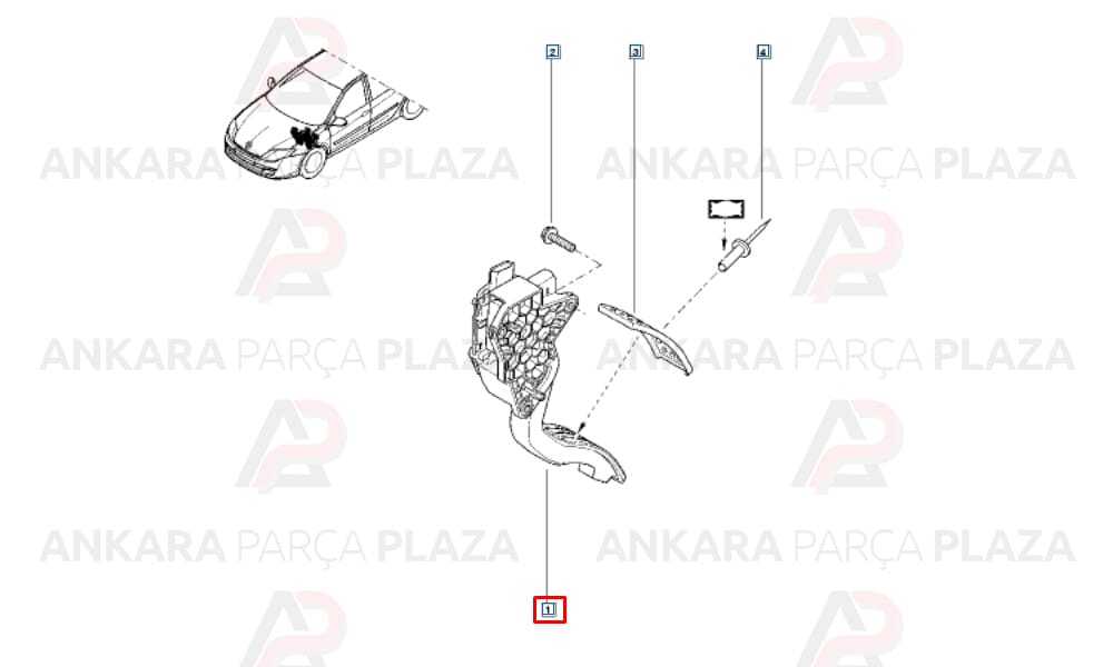 Laguna 3 Gaz Pedalı Hız Kontrollü 180050001R