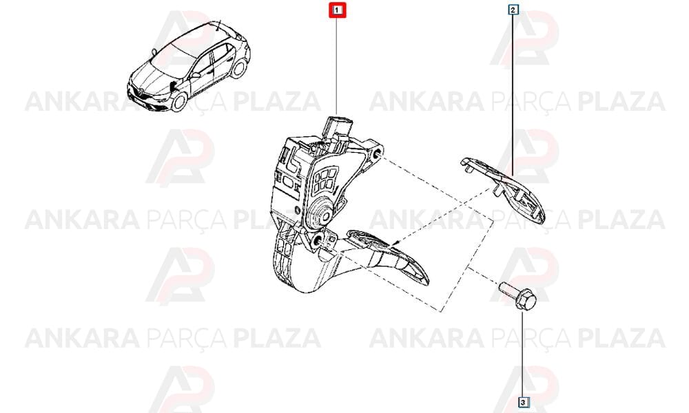Megane 4 Gaz Pedali 180103179R