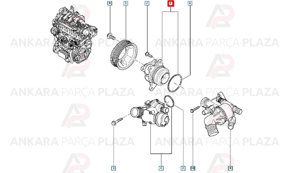 Megane 3 Kadjar 1.6Dcı Megane 4 1.6Dcı 130Ps Laguna Su Pompası Graf