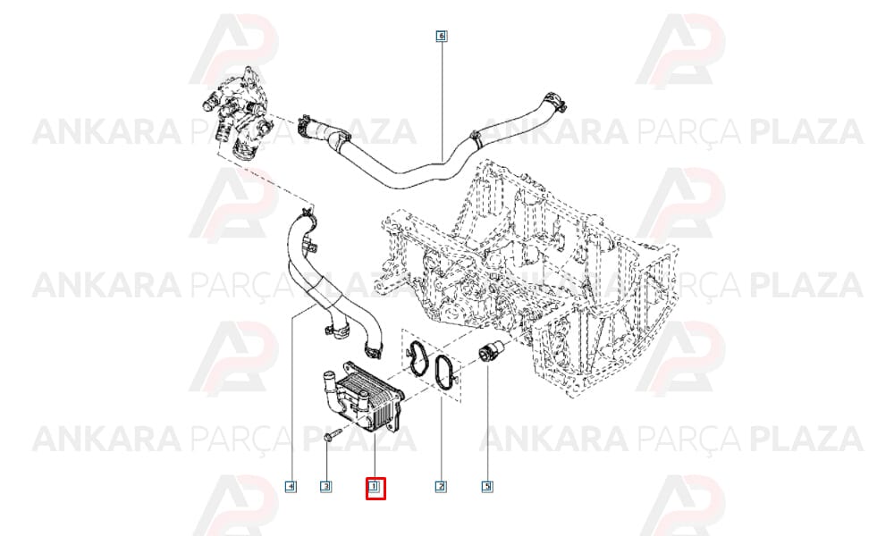 Duster, Captur ,Clio 4, 0.9 1.2 Tce Yağ Soğutucu Radyatörü Orijinal 213052032R