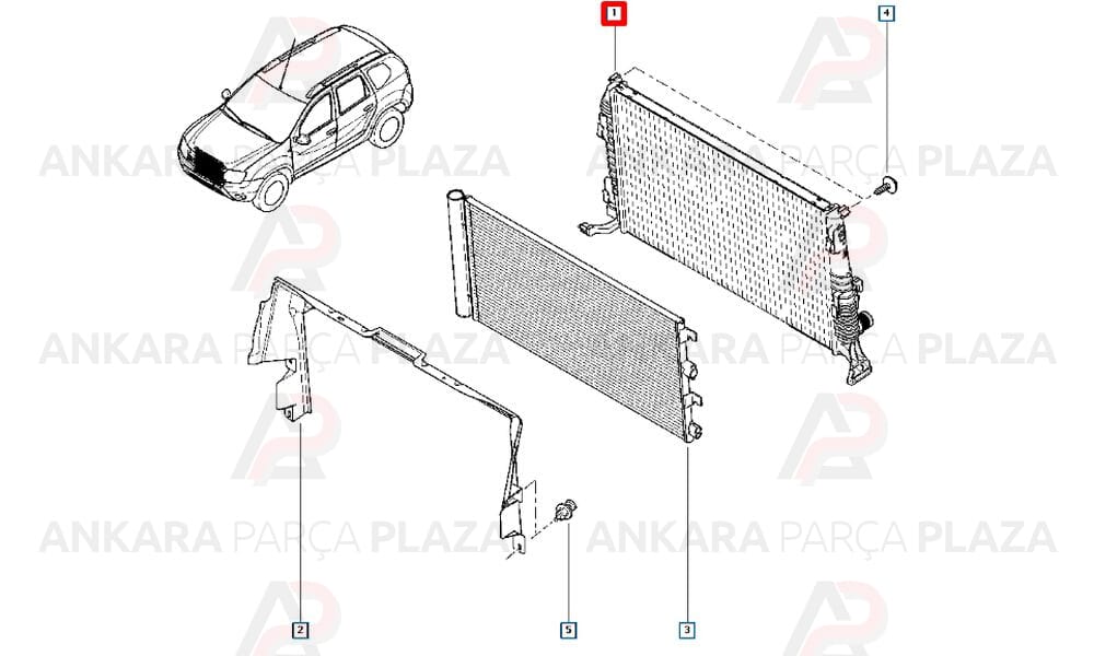 Su Radyatörü Dacia Duster 1.5 Dci-4X4 2010>