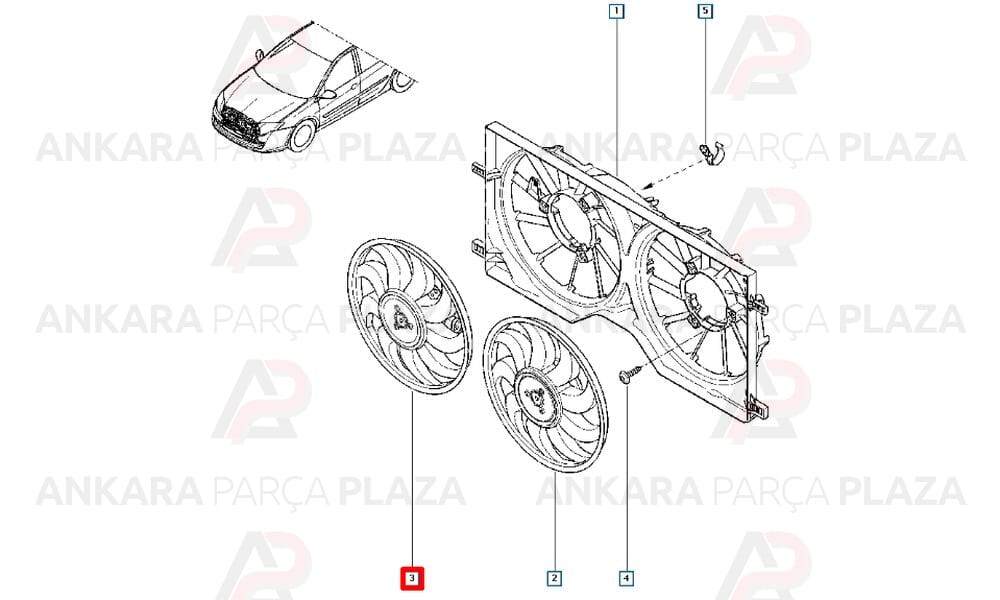 Laguna 3 Fan Motoru 214810038R