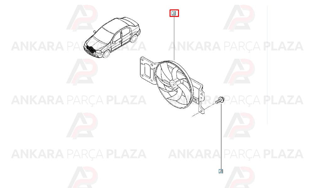 Dacia Logan Fan Motoru Kale