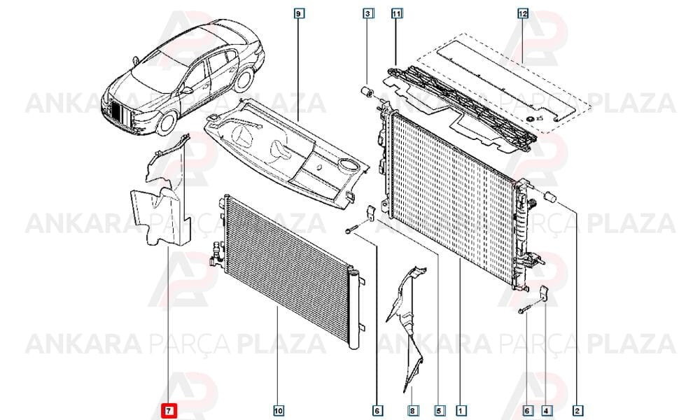 Fluence 09 - 12 Ön Panel Davlumbazı Sağ Meydan