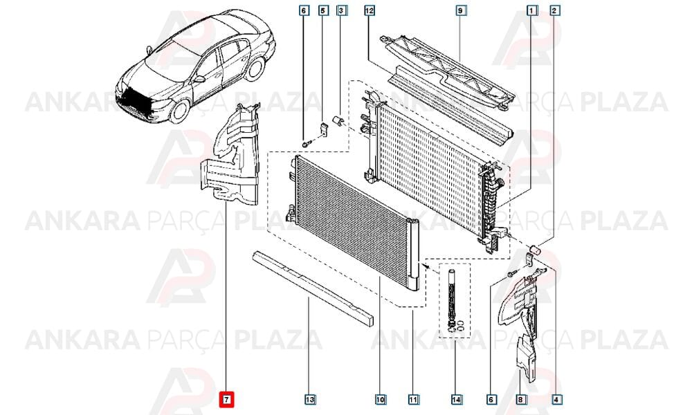 Fluence 13 - 16 Ön Panel Davlumbazı Sağ 214989318R