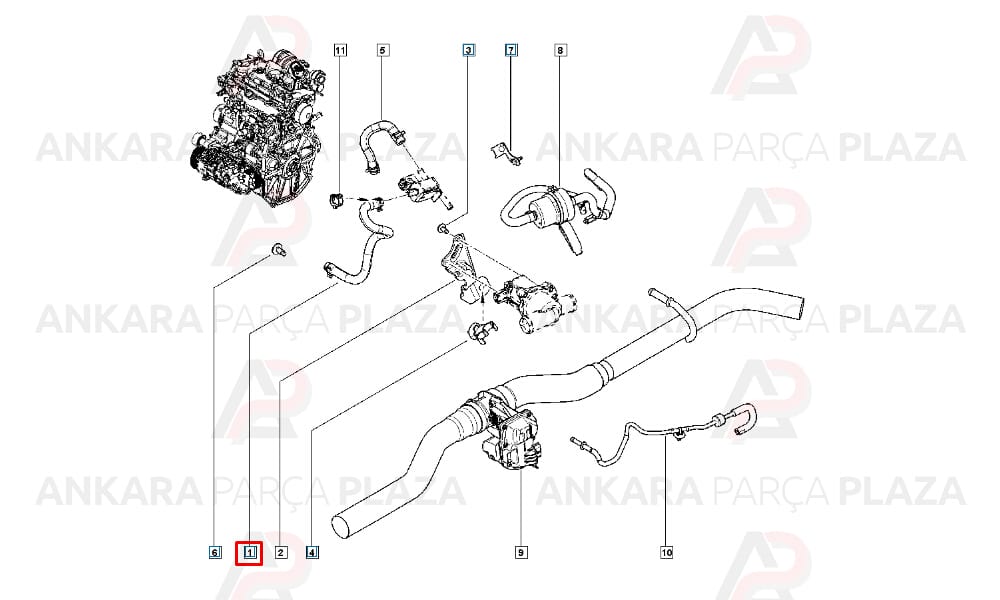 Duster Lodgy Dokker Sandero Turbo Borusu Orijinal 223218193R