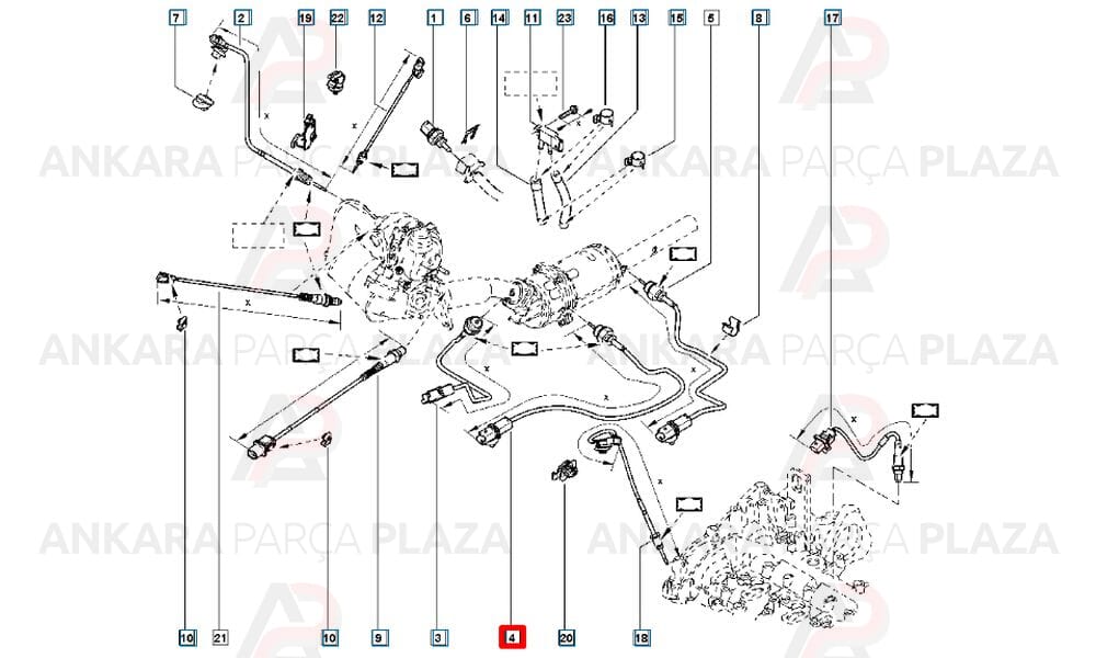 Clio 4, Megane 3, Captur, Clio Turbo Sıcaklık Sensörü Orijinal 226401632R