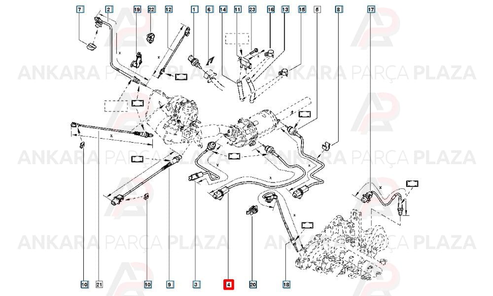 Clio 4, Lodgy, Megane 3, Sandero Turbo Sıcaklık Sensörü Orijinal 226404490R