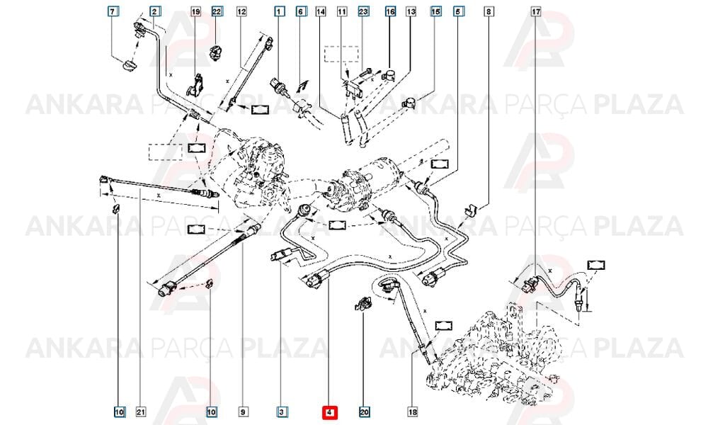 Megane 3, Flunce 1.5Dci Turbo Sıcaklık Sensörü Orijinal 226406229R
