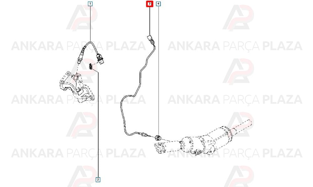 Laguna, Latitude, Trafic 2 2.0, Master 2.3 Turbo Sıcaklık Sensörü İthal Orijinal 226405244R-1