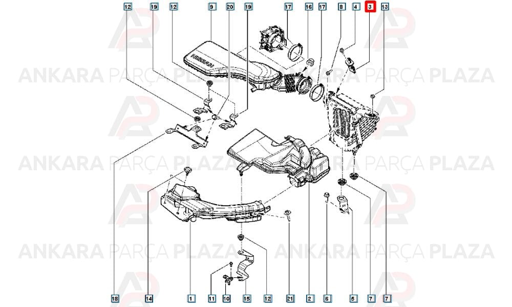 Hava Debimetresi Koleos 2.0 Dci M9R