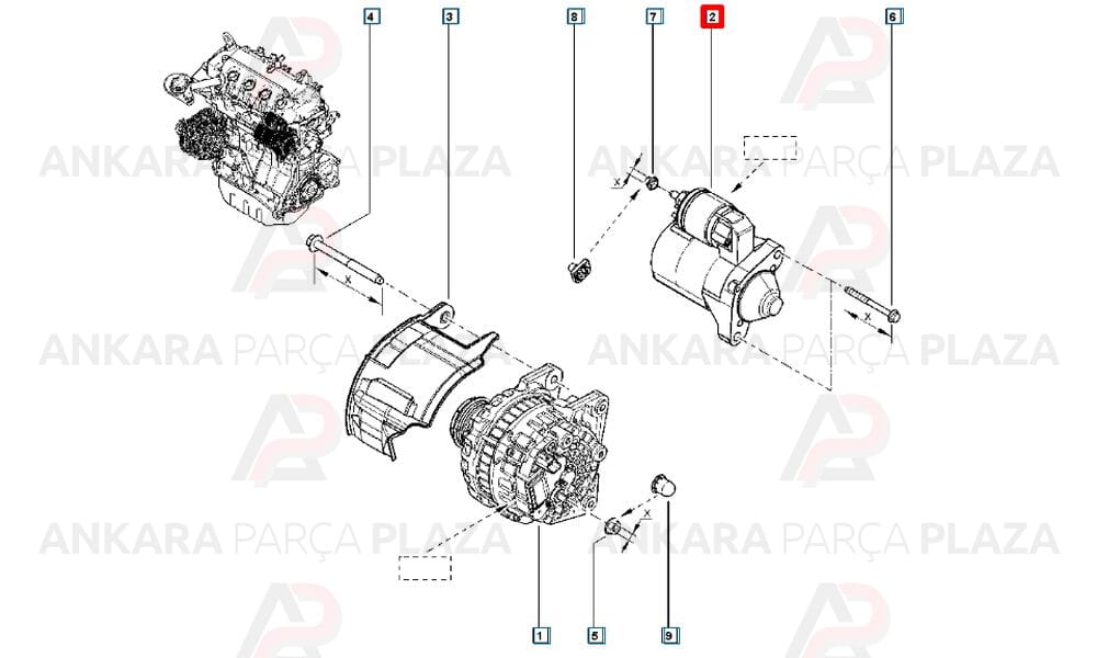 Marş Motoru Yeni Sandero 0.9 Tce 1.0 Tce