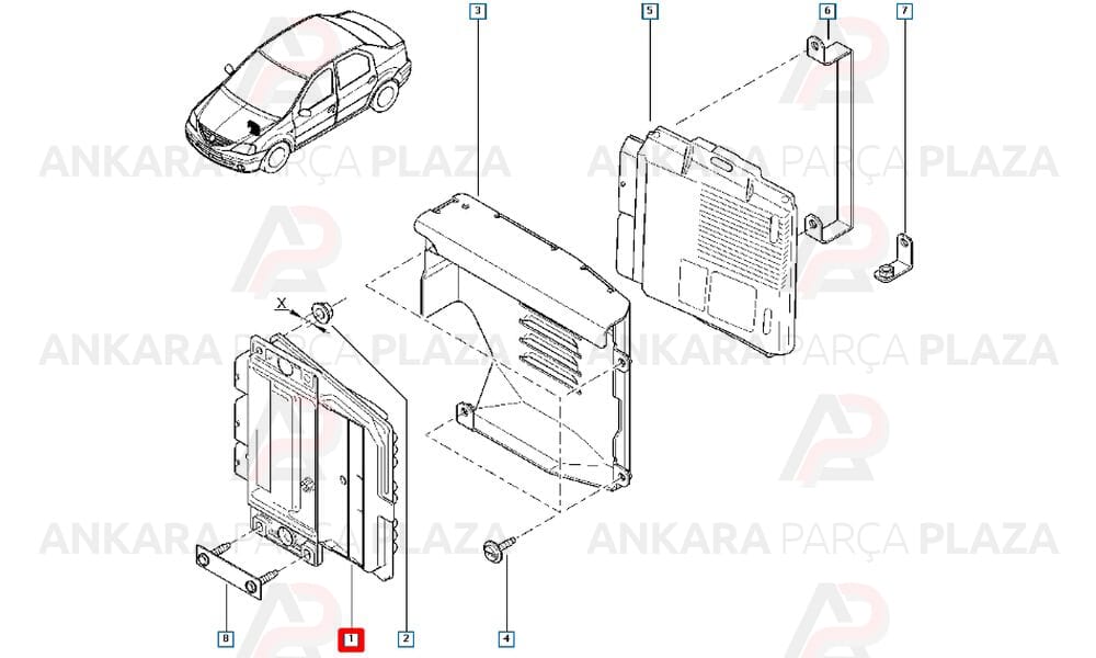 Motor Enjeksiyon Beyni Logan Sandero 237101430R