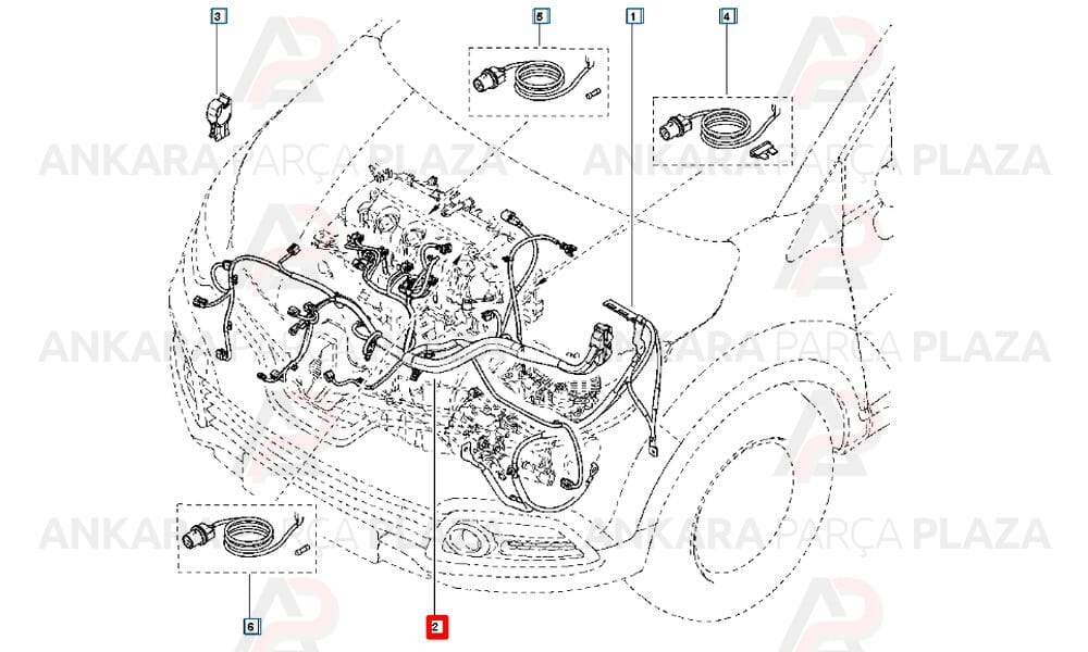 Motor Tesisatı K9K Clio 4 1.5 240111329R