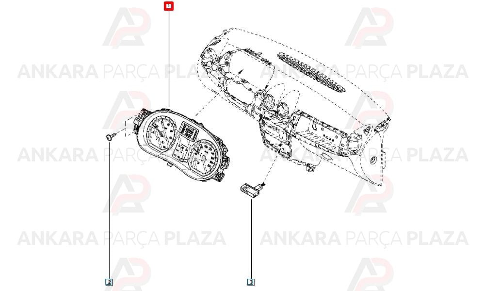 Dacia Duster 4X4 Gösterge Tablosu Komple 248107700R