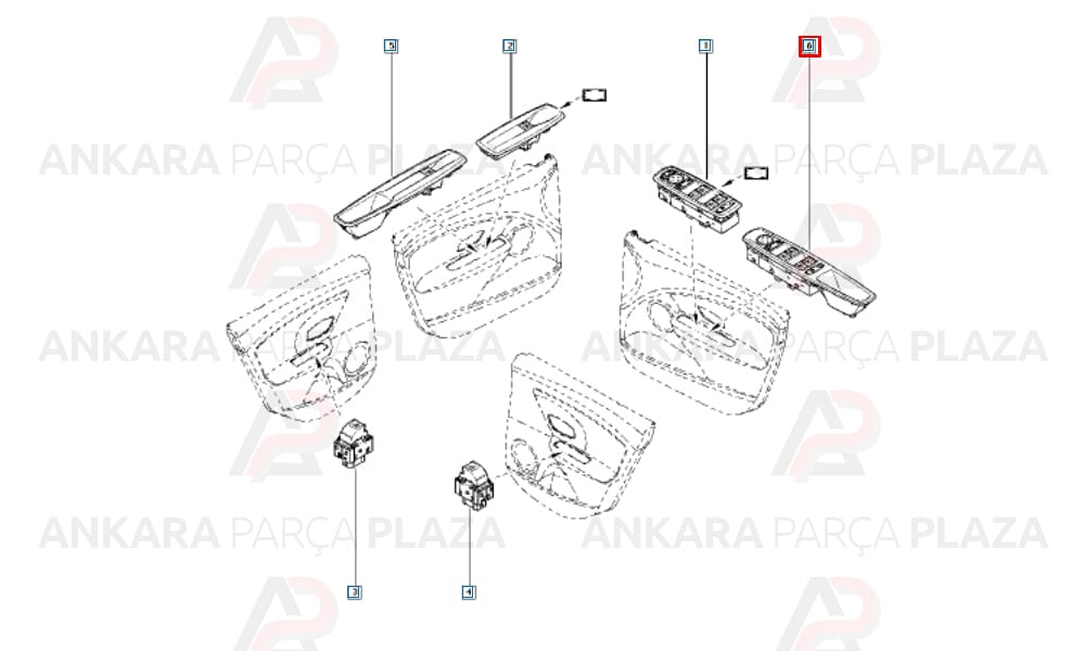 Renault Fluence Cam Butonu 2008-2015 Arası Mcar