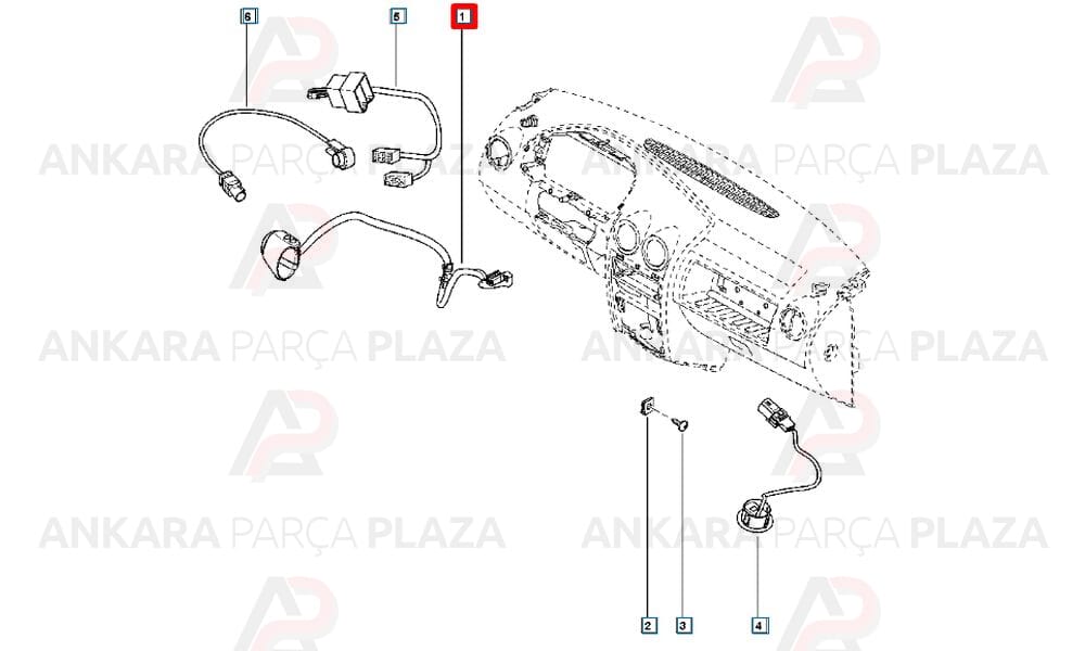 Direksiyon Radyo Kumandası Dacia Duster 255522215R