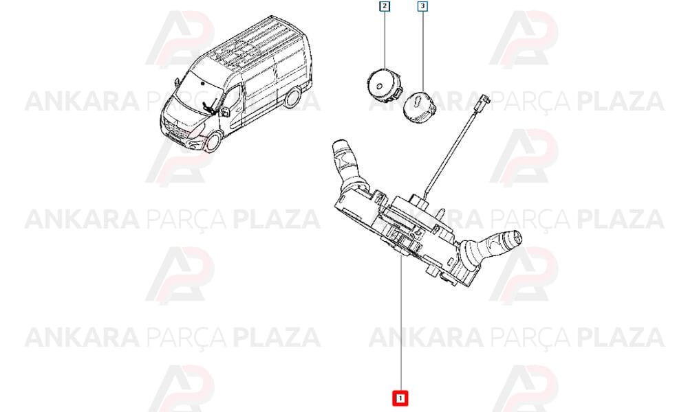 Master 3 Direksiyon İkaz Kol Bağlantı Parçası 255670036R