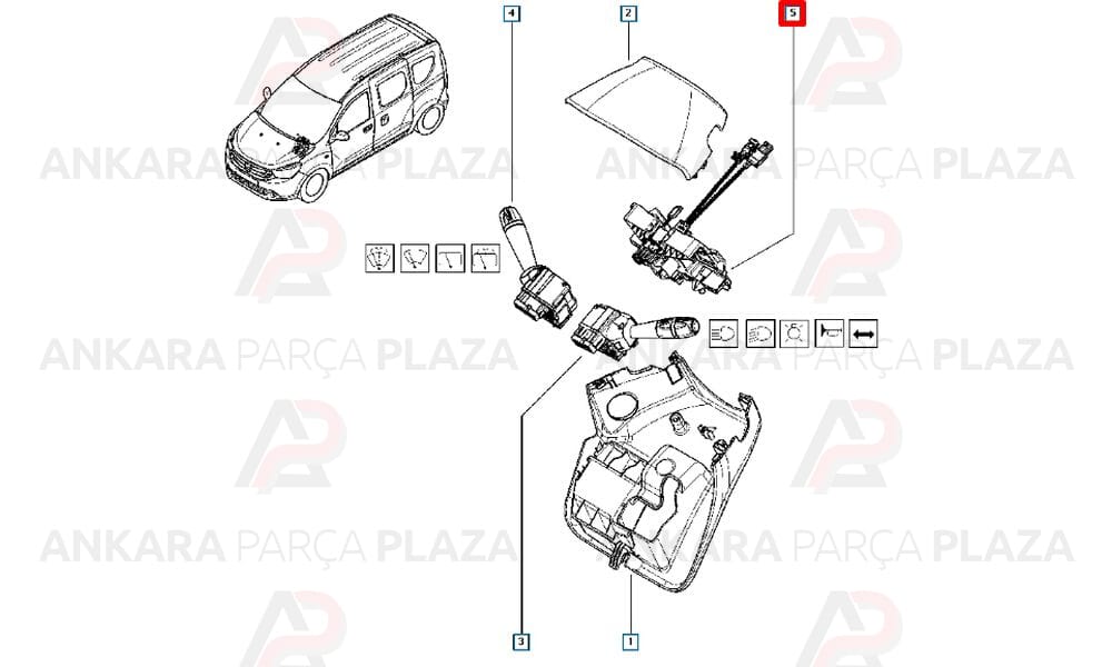 Direksiyon Zembereği Airbag Sargısı Logan Sandero, Lodgy, Duster, Dokker, Kangoo