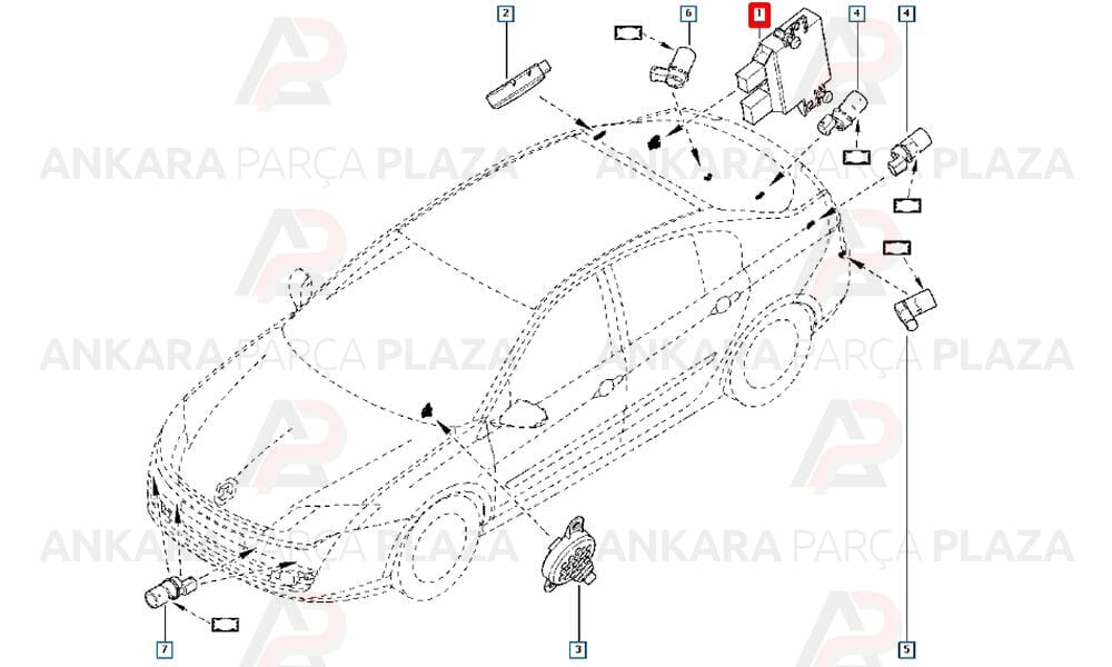 Park Sensörü Beyni Laguna 3 259900079R