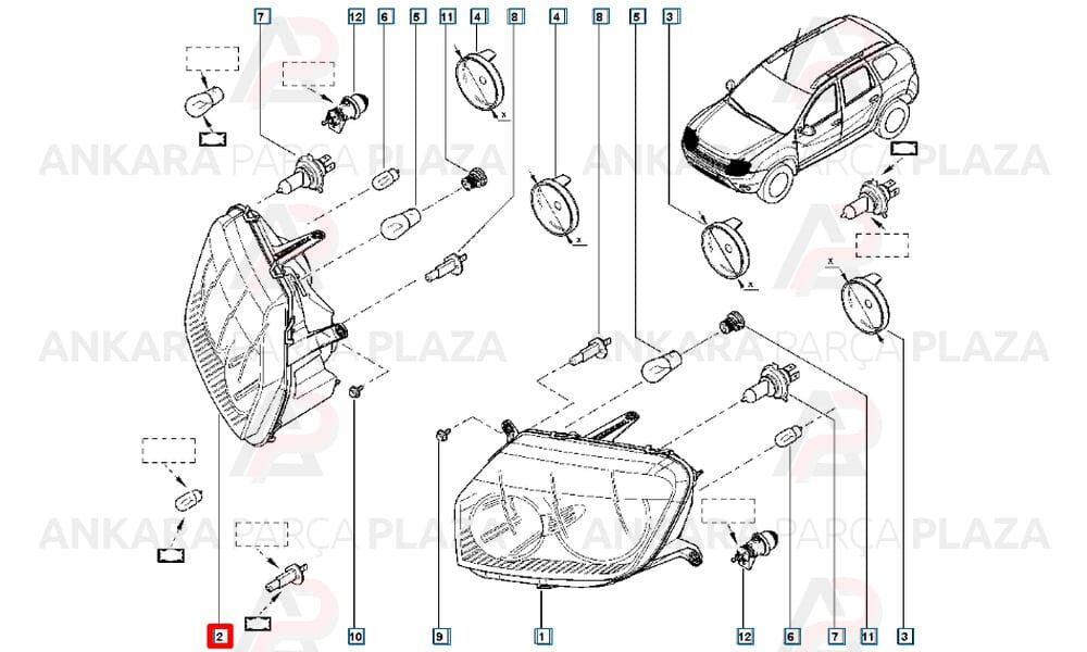 Far Sağ Duster 4X2 260108233R 260100460R