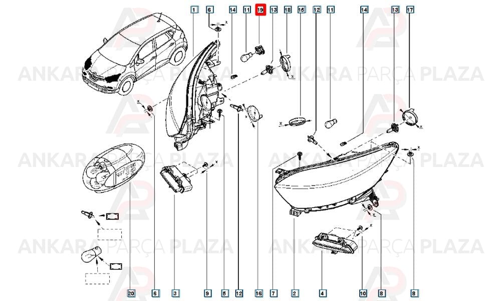 Megane 3 Clio Symbol Joy Captur Sinyal Duyu Orijinal 261342255R